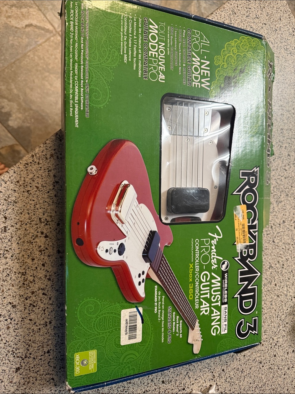 Fender Red Mustang Guitar Controller for Rock Band 3